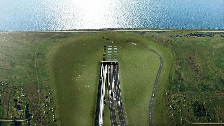 Най-дългият в света подводен железопътен и автомобилен тунел ще свърже Германия и Дания до 2029 г